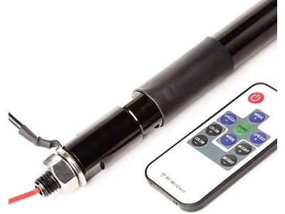 Rugged Ridge RGB Lighted Whip with Controller; 39-Inch (Universal; Some Adaptation May Be Required)