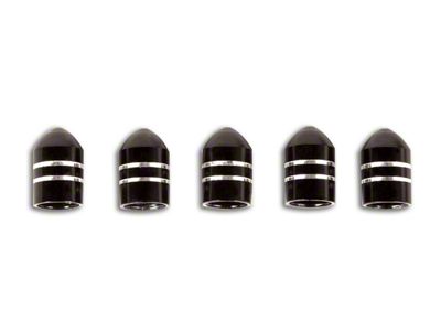 Rugged Ridge Valve Stemp Caps; Set of Five (Universal; Some Adaptation May Be Required)