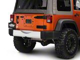 Rugged Ridge Rear Bumper Applique; Silver (07-18 Jeep Wrangler JK)