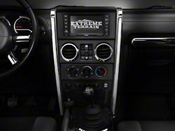 Rugged Ridge Center Dashboard Accents; Chrome (07-10 Jeep Wrangler JK)