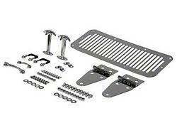 Rugged Ridge Hood Dressup Kit; Stainless Steel (87-95 Jeep Wrangler YJ)
