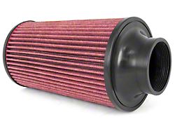 Rugged Ridge Cold Air Intake Filter; 77mm x 270mm (91-11 Jeep Wrangler YJ, TJ & JK)