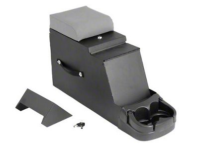 Rugged Ridge Stereo Security Center Console; Gray (76-95 Jeep CJ5, CJ7 & Wrangler YJ)