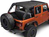 Rugged Ridge Full-Length Eclipse Sun Shade; Black (07-18 Jeep Wrangler JK 4-Door)
