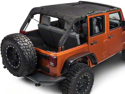 Rugged Ridge Full-Length Eclipse Sun Shade; Black (07-18 Jeep Wrangler JK 4-Door)