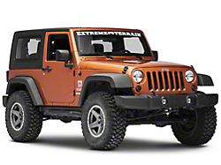 Rugged Ridge Elite Euro Light Guards; Black (07-18 Jeep Wrangler JK)