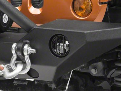 Rugged Ridge Euro Fog Light Guards; Textued Black (07-18 Jeep Wrangler JK)