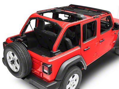 Rugged Ridge Front Eclipse Sun Shade; Black (18-25 Jeep Wrangler JL 4-Door)