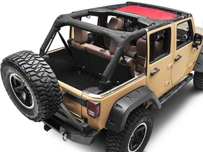 Rugged Ridge Front Hard Top Sun Shade; Red (07-18 Jeep Wrangler JK)