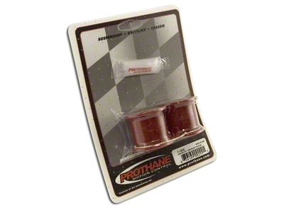 Rugged Ridge Rear Track Bar Bushing Kit; Red (87-95 Jeep Wrangler YJ)
