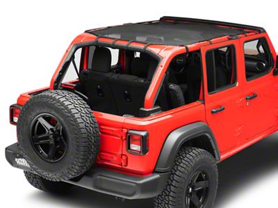 Rugged Ridge Full-Length Eclipse Sun Shade; Black (18-25 Jeep Wrangler JL 4-Door)