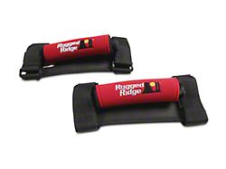 Rugged Ridge Neoprene Grab Handles; Red (Universal; Some Adaptation May Be Required)