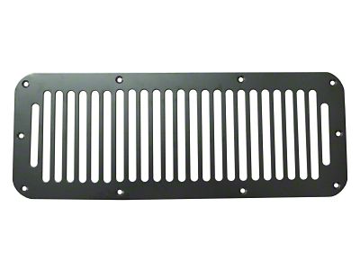 Rugged Ridge Cowl Vent Cover; Black (76-95 Jeep CJ5, CJ7 & Wrangler YJ)