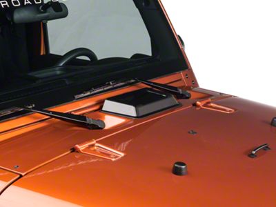 Rugged Ridge Cowl Vent Scoop; Smoked (98-18 Jeep Wrangler TJ & JK)