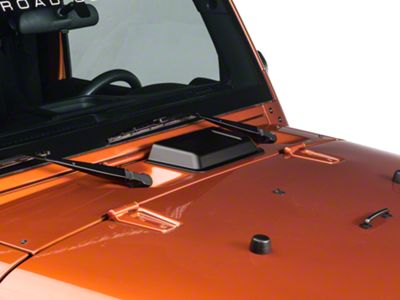 Rugged Ridge Cowl Vent Scoop; Black (98-18 Jeep Wrangler TJ & JK)