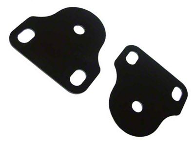 Rugged Ridge Interior Windshield Brackets; Black (76-95 Jeep CJ5, CJ7 & Wrangler YJ)