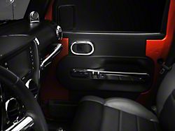 Rugged Ridge Door Handle Trim; Interior; Chrome (07-10 Jeep Wrangler JK)