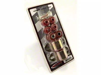 Rugged Ridge 1-Inch Front Sway Bar Bushing Kit; Red (84-01 Jeep Cherokee XJ)
