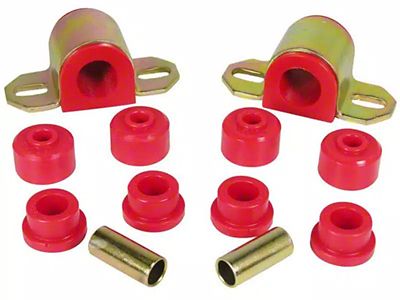Rugged Ridge 15/16-Inch Front Sway Bar Bushing Kit; Red (84-01 Jeep Cherokee XJ)