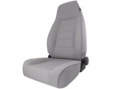Rugged Ridge High-Back Reclining Front Seat; Gray (84-01 Jeep Cherokee XJ)