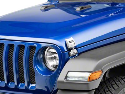 Rugged Ridge Hood Catches; Silver (20-25 Jeep Gladiator JT)