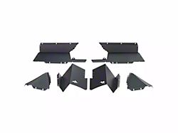 Rugged Ridge Aluminum Rear Inner Fender Liners; Black (20-25 Jeep Gladiator JT)