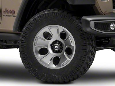 Rugged Ridge Drakon Gunmetal Gray Wheel; 18x9; -12mm Offset (20-25 Jeep Gladiator JT)