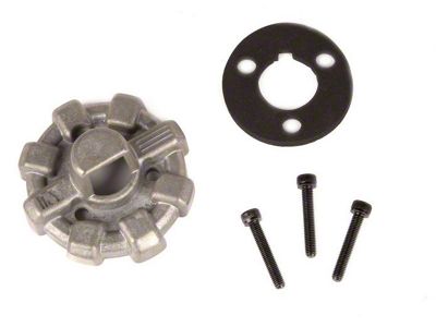Rugged Ridge Elite Antenna Base; Raw Aluminum (20-23 Jeep Gladiator JT)