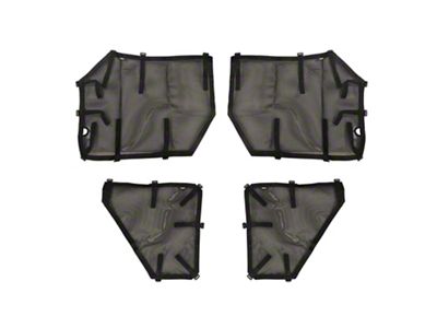 Rugged Ridge Fortis Front and Rear Tube Door Covers; Black (20-25 Jeep Gladiator JT)