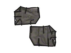 Rugged Ridge Fortis Front Tube Door Covers; Black (20-24 Jeep Gladiator JT)