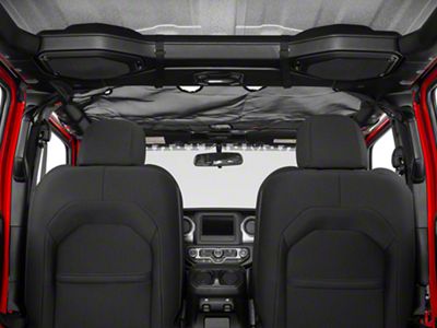 Rugged Ridge Front Hard Top Eclipse Sun Shade; Black (20-25 Jeep Gladiator JT)
