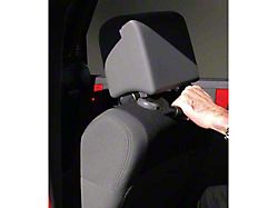 Rugged Ridge Front Headrest Grab Handles; Black (20-25 Jeep Gladiator JT)