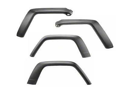 Rugged Ridge Max Terrain Fender Flares; Textued Black (20-25 Jeep Gladiator JT)