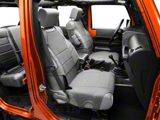 Rugged Ridge Neoprene Front Seat Protectors; Gray (20-26 Jeep Gladiator JT)