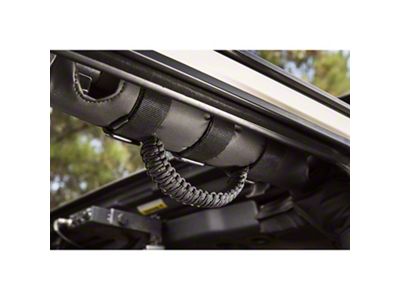 Rugged Ridge Paracord Grab Handles; Black (Universal; Some Adaptation May Be Required)