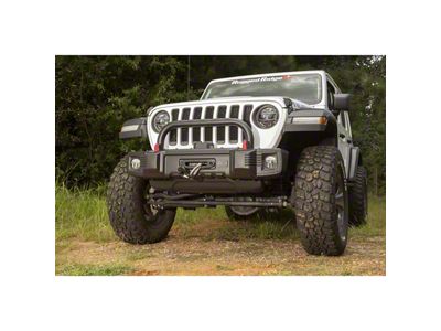Rugged Ridge Spartacus Front Bumper Over-Rider Hoop; Satin Black (20-25 Jeep Gladiator JT)
