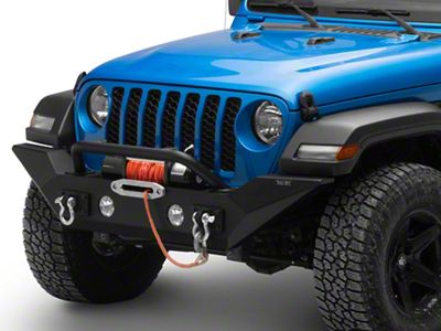 Rugged Ridge Spartan Front Bumper with High Clearance Ends and Over-Rider Hoop (20-25 Jeep Gladiator JT)