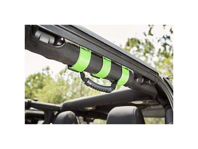 Rugged Ridge Ultimate Grab Bar Handles; Green (Universal; Some Adaptation May Be Required)