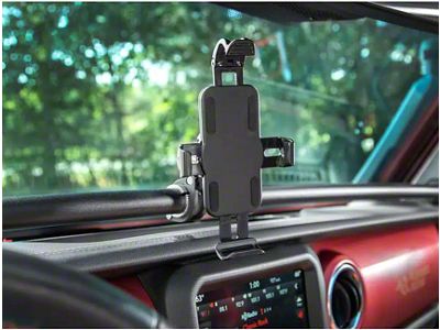 Rugged Ridge Universal Cell Phone or GPS Device Mount (20-25 Jeep Gladiator JT)