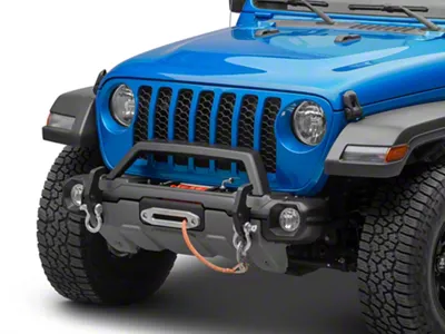 Rugged Ridge Venator Stubby Front Bumper with Over-Rider Hoop (20-25 Jeep Gladiator JT)