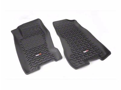 Rugged Ridge All-Terrain Front Floor Liners; Black (99-04 Jeep Grand Cherokee WJ)