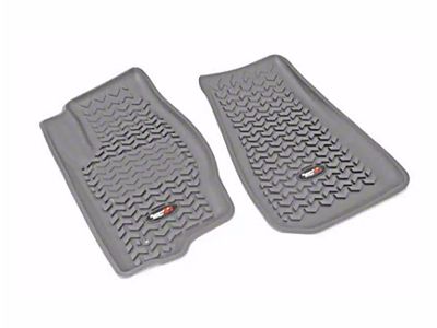 Rugged Ridge All-Terrain Front Floor Liners; Gray (11-21 Jeep Grand Cherokee WK2)