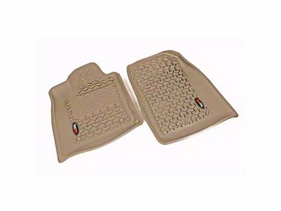 Rugged Ridge All-Terrain Front Floor Liners; Tan (11-21 Jeep Grand Cherokee WK2)
