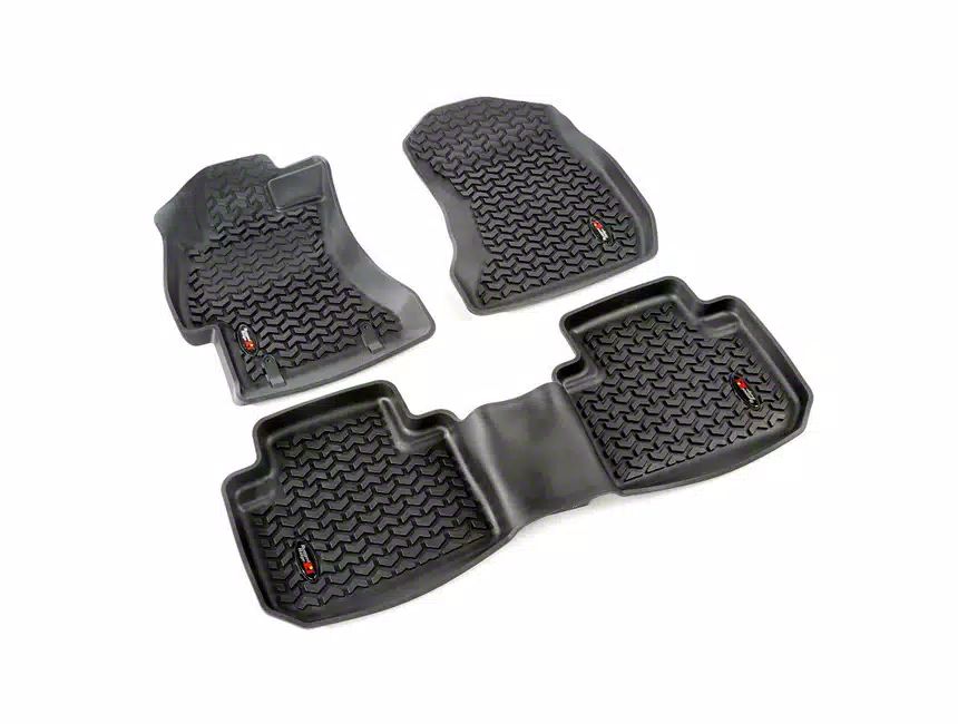 Rugged Ridge Jeep Grand Cherokee AllTerrain Front and Rear Floor Mats; Black 12987.31 (9398