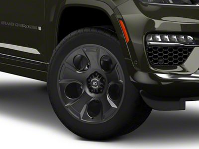 Rugged Ridge Drakon Satin Black Wheel; 20x9; -12mm Offset (22-25 Jeep Grand Cherokee WL)