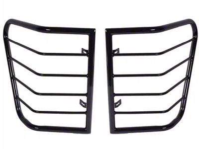 Rugged Ridge Euro Tail Light Guards; Black (05-08 Jeep Grand Cherokee WK)