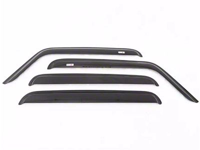 Rugged Ridge Tape-On Window Rain Deflectors; Front and Rear; Smoked (93-98 Jeep Grand Cherokee ZJ)