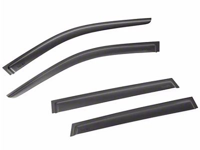 Rugged Ridge Front and Rear Window Visors; Matte Black (11-13 Jeep Grand Cherokee WK2)