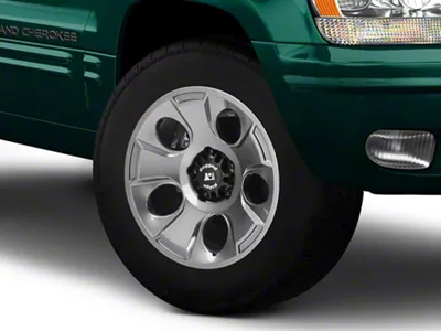 Rugged Ridge Drakon Gunmetal Gray Wheel; 18x9; -12mm Offset (99-04 Jeep Grand Cherokee WJ)