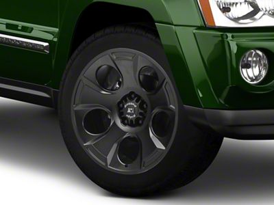 Rugged Ridge Drakon Satin Black Wheel; 20x9; -12mm Offset (05-10 Jeep Grand Cherokee WK)